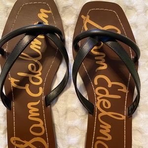 Sam Edelman Black leather sandals size 7M